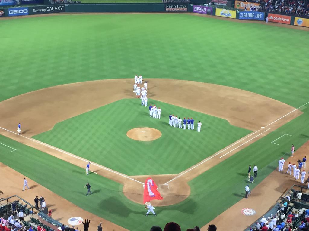 CBS11Stew's tweet image. Wild game in Arlington.  But the @Rangers pull out a 7-6 win.  #PennantFever #NeverEverQuit #MagicNumber4