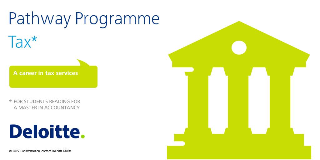 DeloitteMalta's tweet image. All students can explore the #PathwayProgrammes! #Freshers2015 #GrowFasterWithDeloitte #Malta ow.ly/SKogR