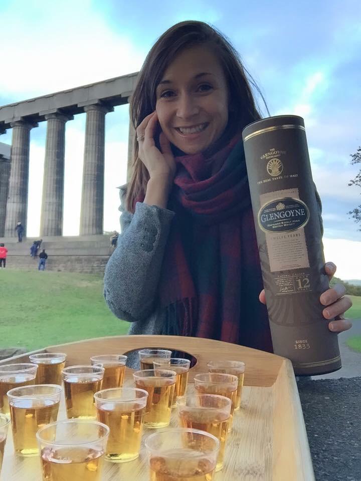 Whisky welcome for 17 at calton hill #whiskytasting #corporateentertainmentedinbugh