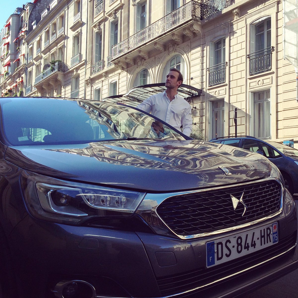 ds_automobiles's tweet photo. Why is @JoelDicker the first to drive the #NewDS4 in Paris this week ? http://t.co/hXHLNEijHJ
