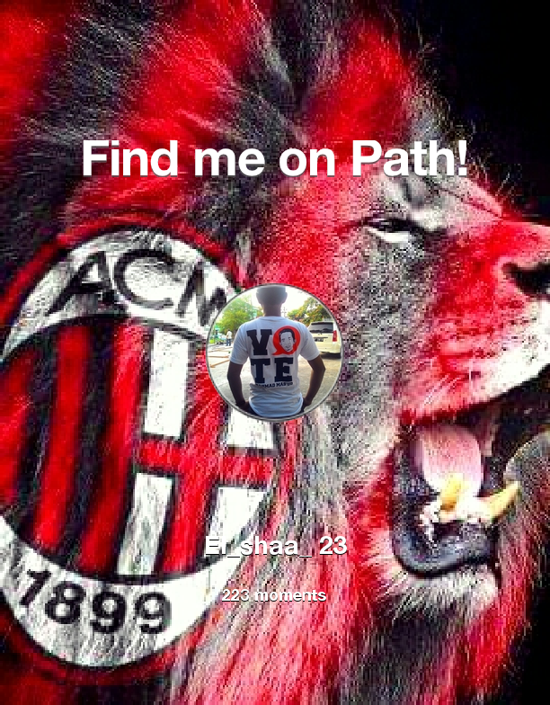 el_shaa_20's tweet photo. I've shared 223 memories with my friends on #Path - see them now at http://t.co/dLyc6lKcox! #thepersonalnetwork http://t.co/MwZDD23eih