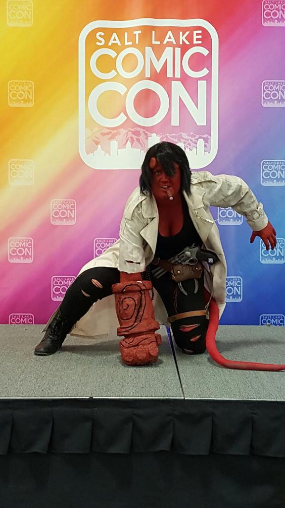 TurtleBurgler's tweet photo. My cosplay for #SLCC15 . I had a blast making it and the compliments I got wearing made the effort all the better! http://t.co/YxxPHTxtsQ