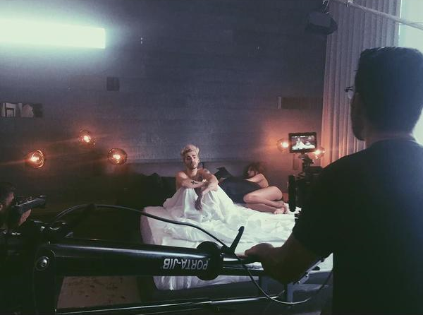 THCanada's tweet photo. ICYMI: Bill Kaulitz has been working on a solo project lately &amp; is currently shooting a Music Video! Stay tuned #LDBM http://t.co/Am7Xj6jE2L