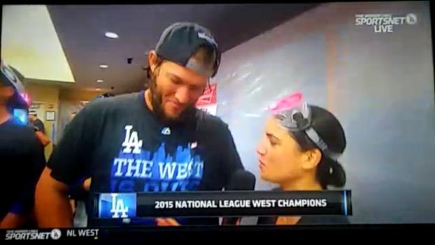 Goblue_213's tweet photo. Congrats @ClaytonKersh22 #MVP @Dodgers #leader #partyinsf http://t.co/LabXtRWDf5