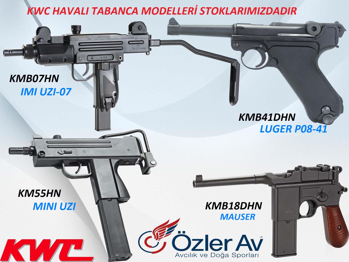 KWC HAVALI SİLAH SEFKİYATLARIMIZ BAŞLAMIŞTIR..