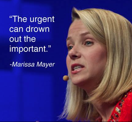 marshawright's tweet photo. The Urgent can drown out the #important - Marissa Mayer

#business #SocialMedia #economy #marketing http://t.co/dSX5rqRfgi