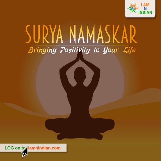 IAMNINDIANcom's tweet photo. Surya Namaskar makes a positive diff to your life. It provides complete body warm-up &amp; mental awareness #iamnindian http://t.co/I77K3QR0Km