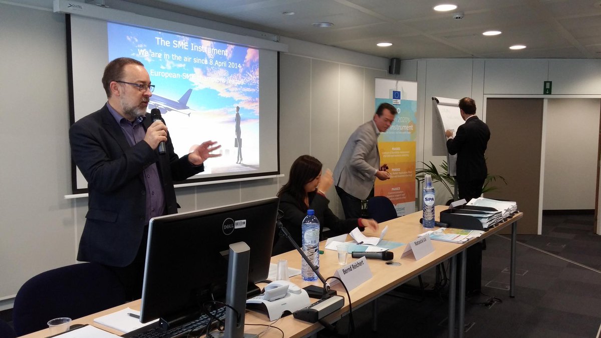 EUeic's tweet photo. 80 #2020 #SMEinstrument champions gathering today at #EASME! Exciting! #WelcomePhase2 http://t.co/2z1hrRaYnI