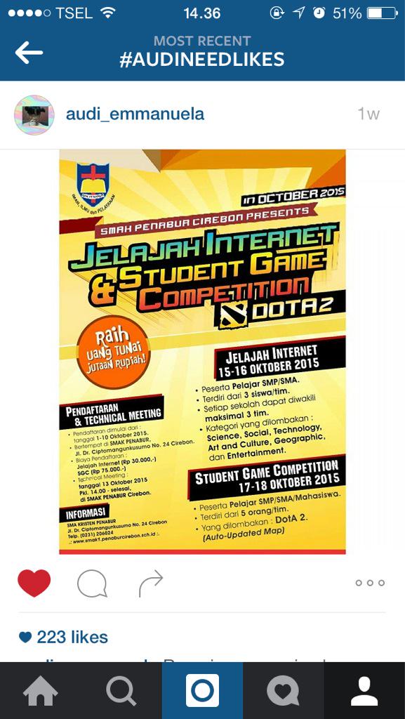 Bantu like ya, ini linknya : instagram.com/p/7-nNNrxdHd/ . 1 likes dari kalian berharga bngt buat <a href="/audiemmanuela_/">claudia emmanuela</a> 😊🙏