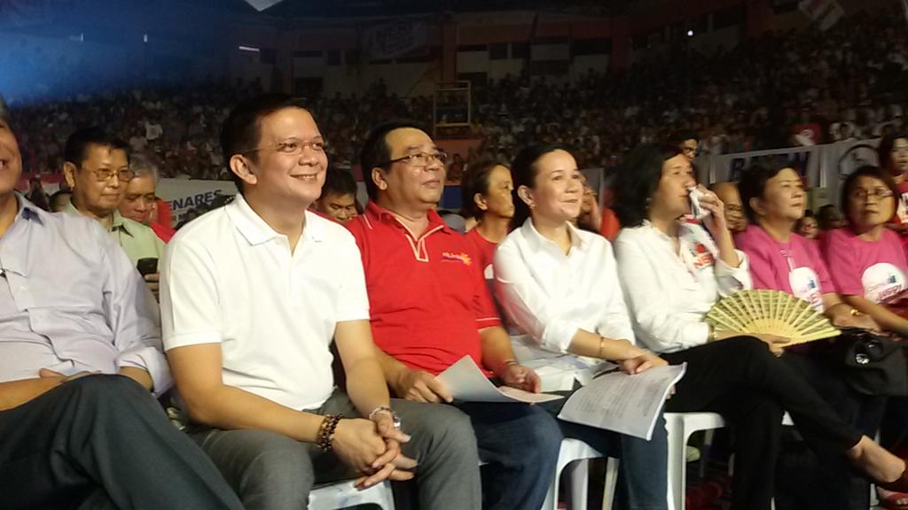 Senator Grace Poe and Senator Chiz Escudero. #FighterNgBayan