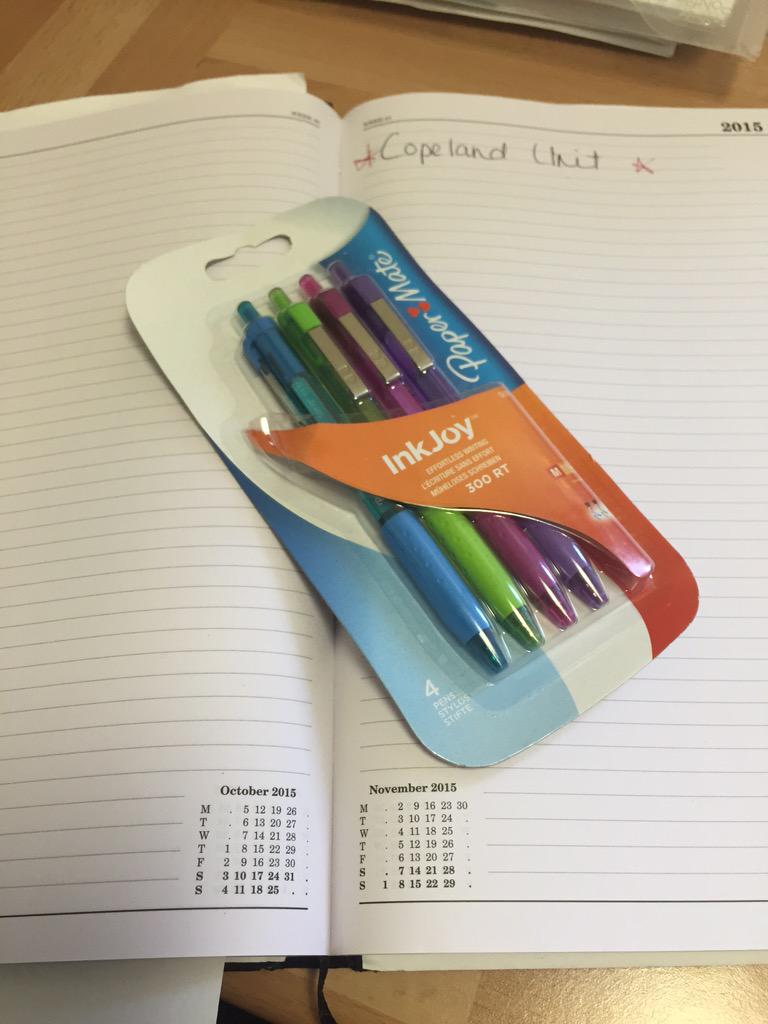 Opening my new pens @lesley_dodd #colourfuldiary!! @CPFTNHS