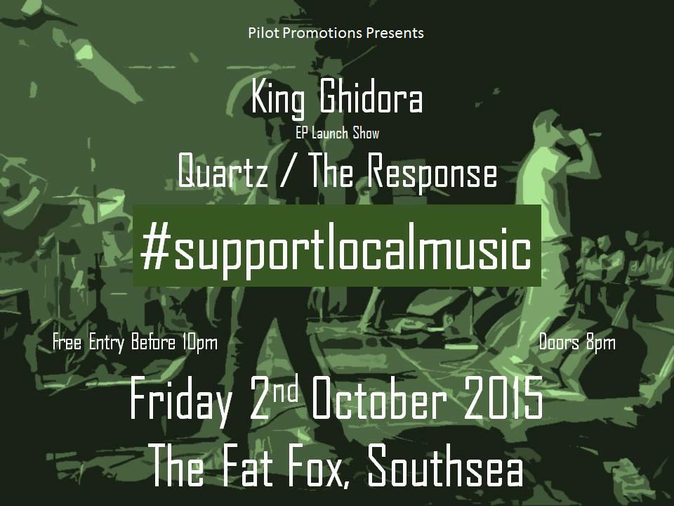 This Friday! We are kicking the night off at 8:30, would love to see you there! #supportlocalmusic #pilotpromotions