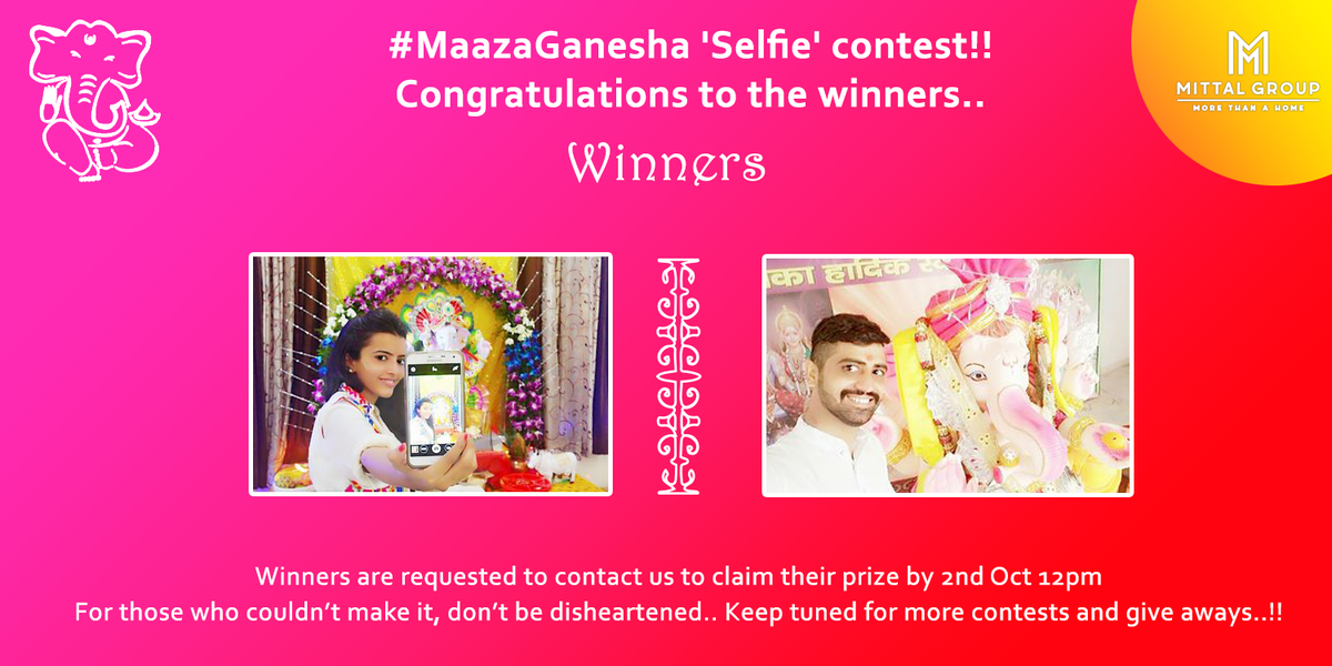 mittalbuilders's tweet photo. Congratulations to the winners!!
Vandana Jain, Akash Sethia
#DilsePunekar #HumHaiMittal
http://t.co/ATSQPbsrkD http://t.co/rvFVjVjOoo