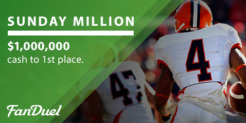 FanDuel's tweet photo. RT and FAV for a chance to win a free #SundayMillion entry.
Winner chosen randomly #DFS

▶︎https://t.co/TjV0DkYoBU◀︎ http://t.co/aplPVT1f5E