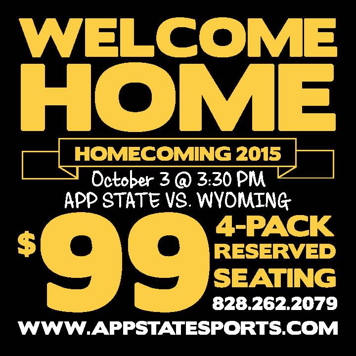 appstatesports's tweet photo. Only about 300 reserved seats for Saturday's @AppState_FB-Wyoming homecoming game remain! Call 828-262-2079 now! http://t.co/k7WOwHyPkz