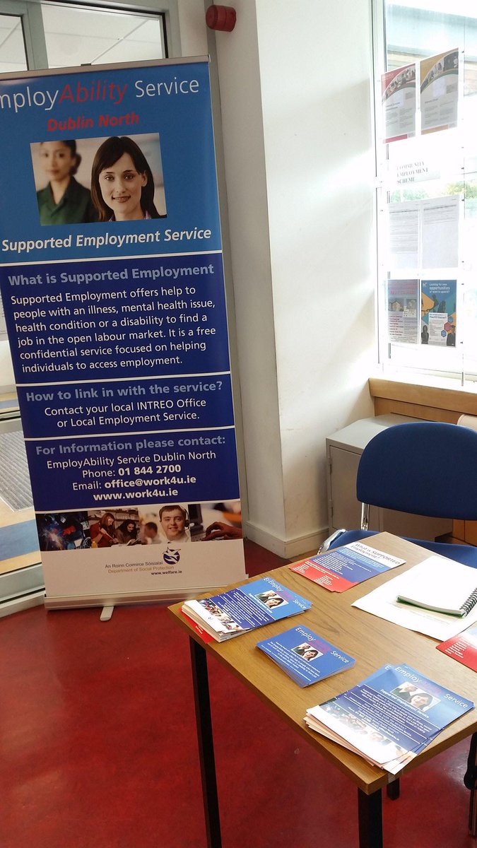 EmployAbilityD's tweet photo. We are in Intreo Blanchardstown today to answer any questions you may have #jobsweek2015 @jobsireland http://t.co/UX2aRbzCba