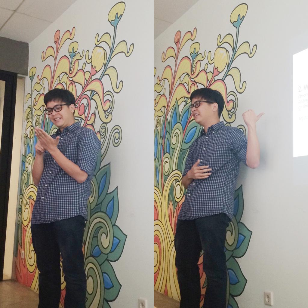 Ka Gito salah satu creative team di <a href="/semutapi/">SemutApi Colony</a> lagi ngejelasin tentang job description dalam creative division :D