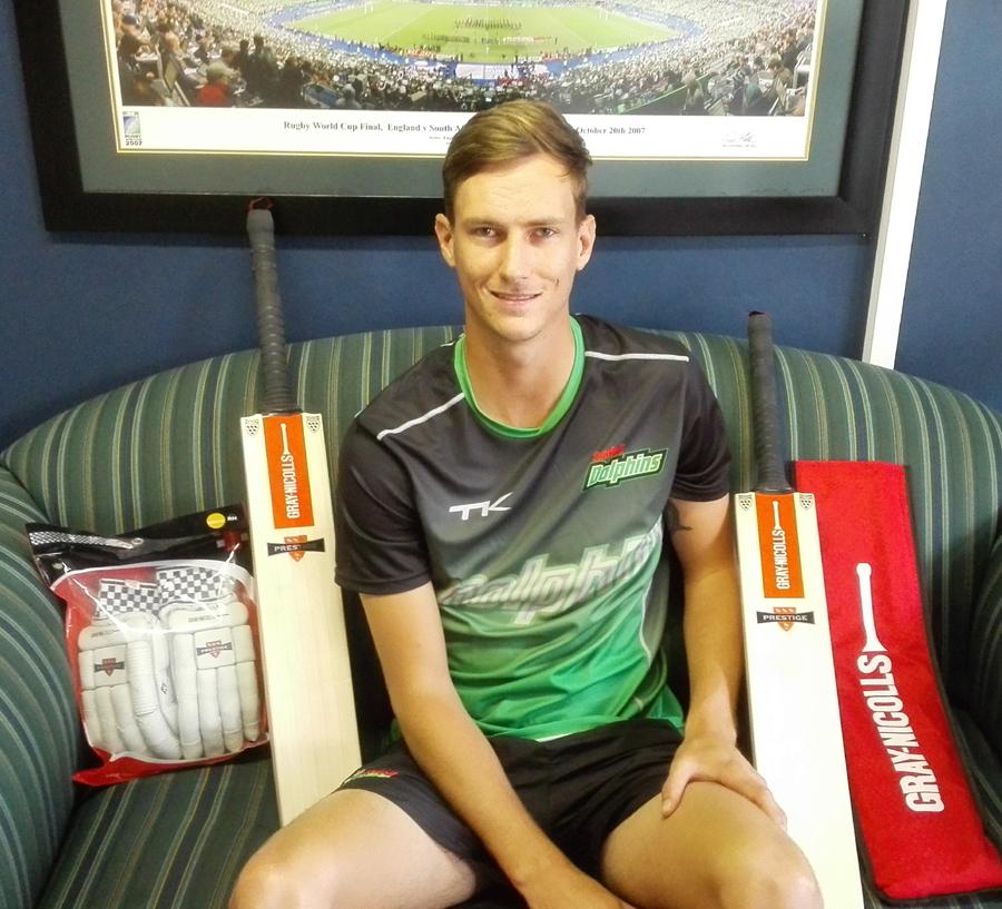 Thank you to <a href="/Gray_NicollsSA/">Gray Nicolls SA</a> for sorting out @calvinsa13 with fantastic new kit for the season ahead - <a href="/JonKent23/">Jon Kent</a>