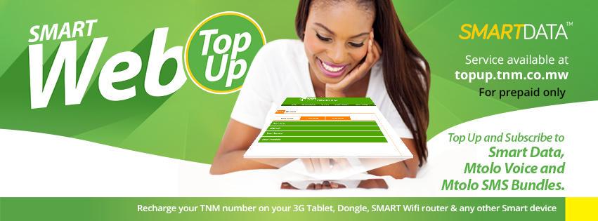 Easier way to top up
SMART Web top up
Just go to topup.tnm.co.mw
#innovation #smart #yofewa