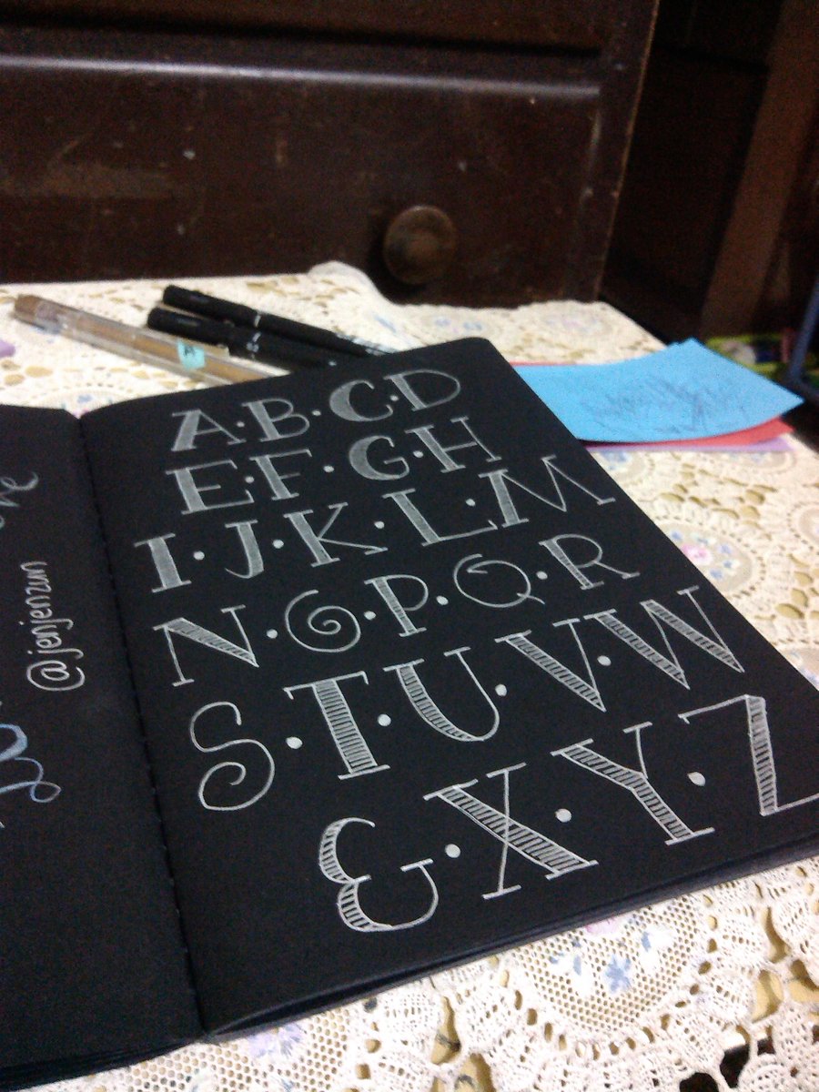 JENchuriiki's tweet photo. TADA! I can't write cursively but I can write straightly hahaha #scribble #handwriting #letteringskills #lettering http://t.co/9u8bHnfIRL