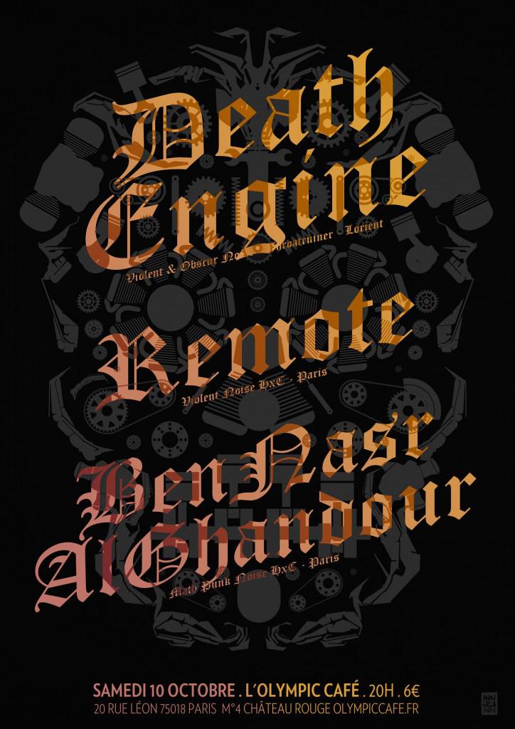 hellobnag's tweet photo. Death Engine + REMOTE + BenNasr ALGhandour // 10.10.2015 @Olympic Café http://t.co/KRy1ny6AwK http://t.co/ITGd86jKz8