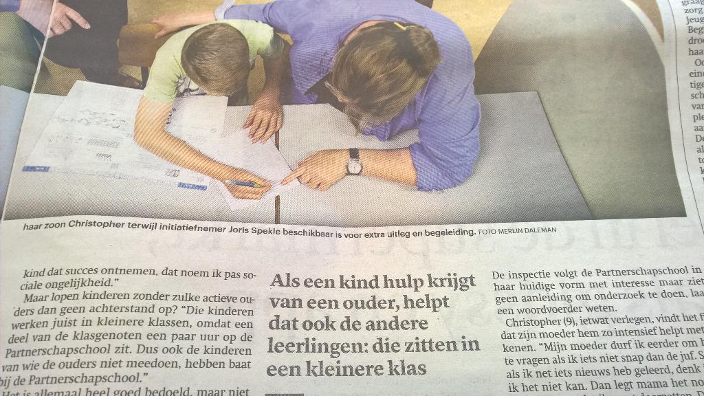 Individuele begeleiding door een ouder werkt! #partnerschapschool