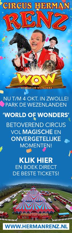 Circus Herman Renz met 'WOW - World Of Wonders' vandaag om 15.00 &amp; 20.00 uur! Familyticket € 10,- Check hermanrenz.nl