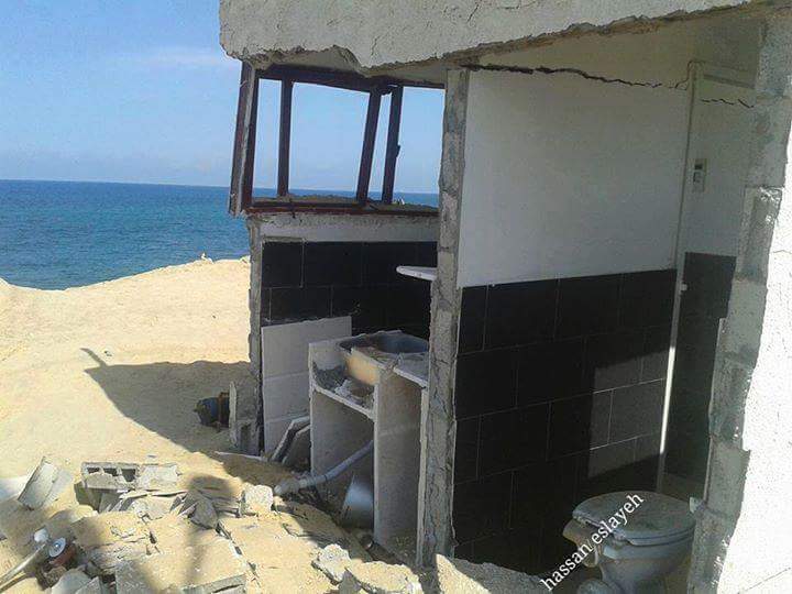 saidshouib's tweet photo. One of the places was targeted by Israeli warplanes F16 in #Gaza last night. .
#ICC4Israel  
#PrayForGaza http://t.co/UrsMIF43dq