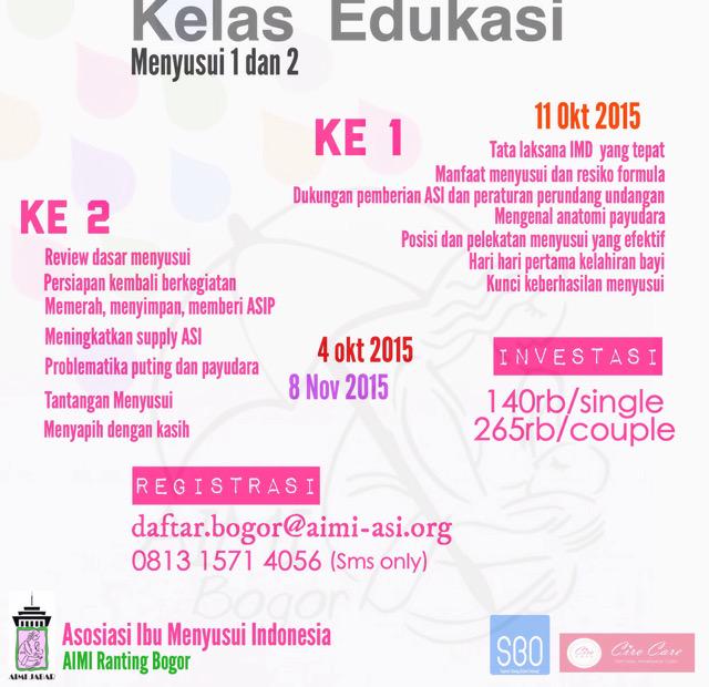 aimi_asi's tweet photo. yuukk yg dibogor...#KelasEdukASI menyusui 2 AIMI Bogor tgl 4 Okt. Reg: SMS 081315714056 http://t.co/J81cxunsq6