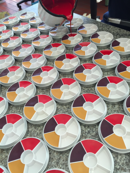 KryolanOfficial's tweet photo. #InProduction Cream Color Circle. We’re excited and preparing for #Halloween at the Kryolan lab already, are you? http://t.co/jlN1gpqaOu