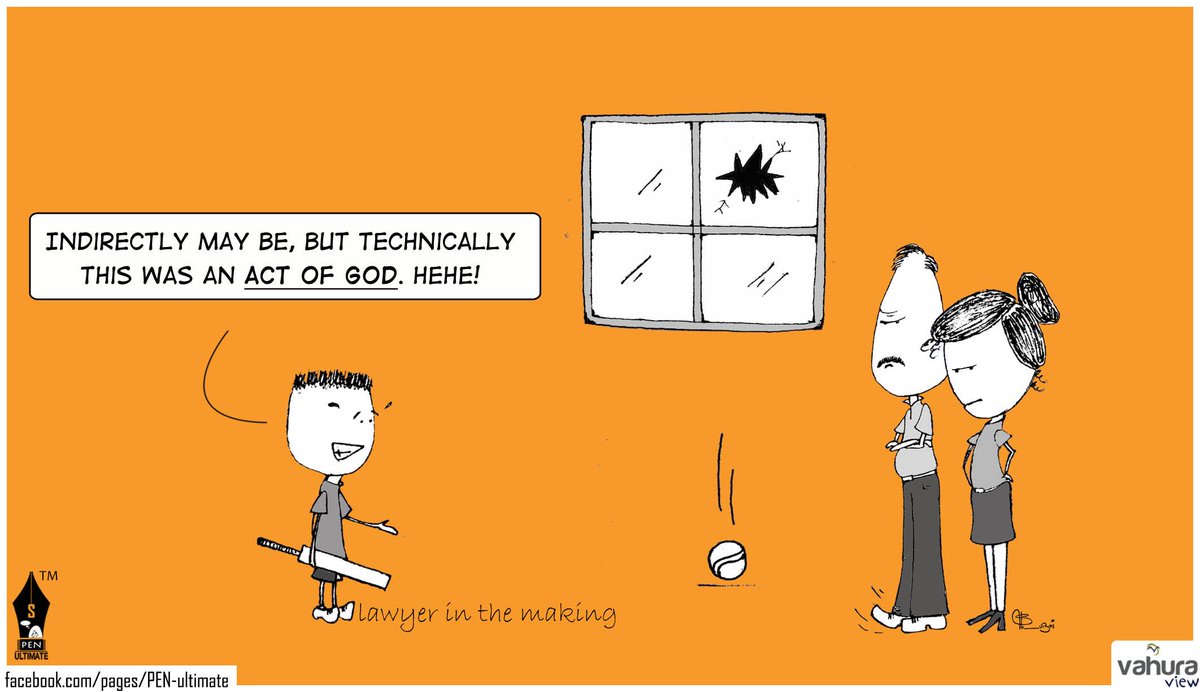 Vahura's tweet image. #VahuraView - It's all about #legal interpretation! #LegalHumour #ActOfGod