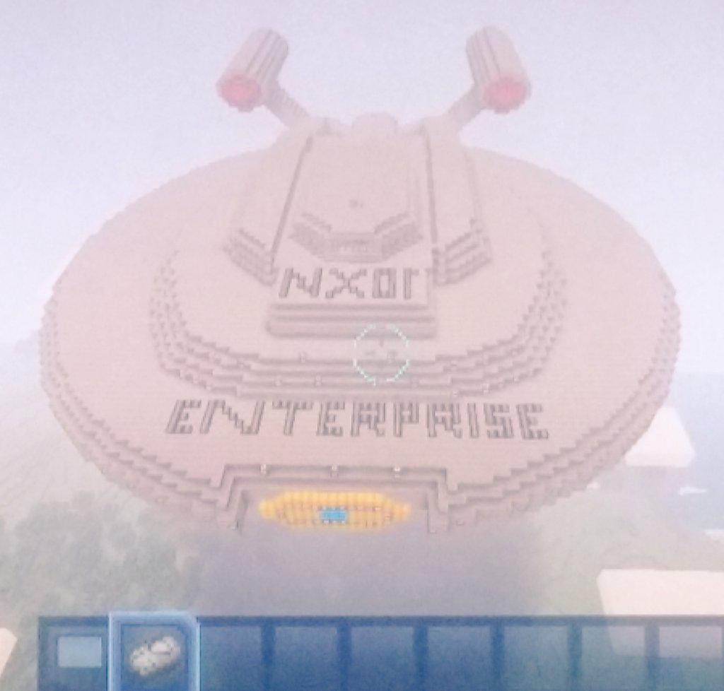 MrsSquirtle's tweet image. This is what me and my partner do on minecraft. #StarTrek #Minecraft #MinecraftProject #StarshipEnterprise #NerdsLife
