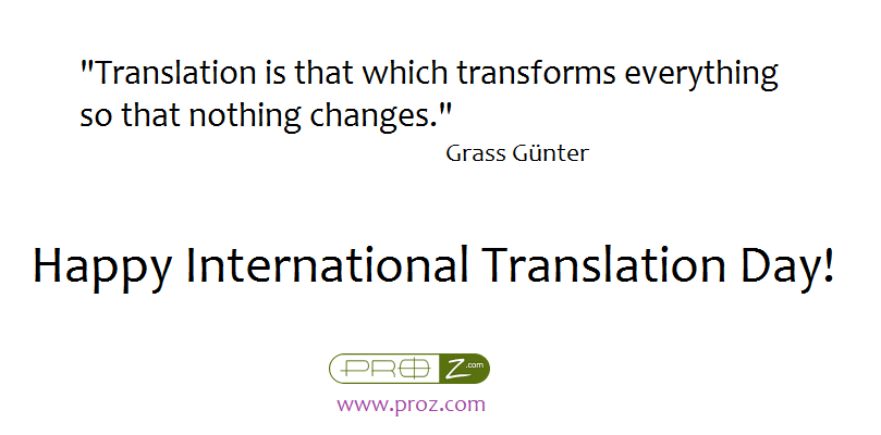 ProZcom's tweet photo. Celebrate International Translation Day at http://t.co/iLdi2F2NR7  #ProZVirtConf  http://t.co/bOMvJFURTQ  #xl8 http://t.co/QTlfkpq8Ed