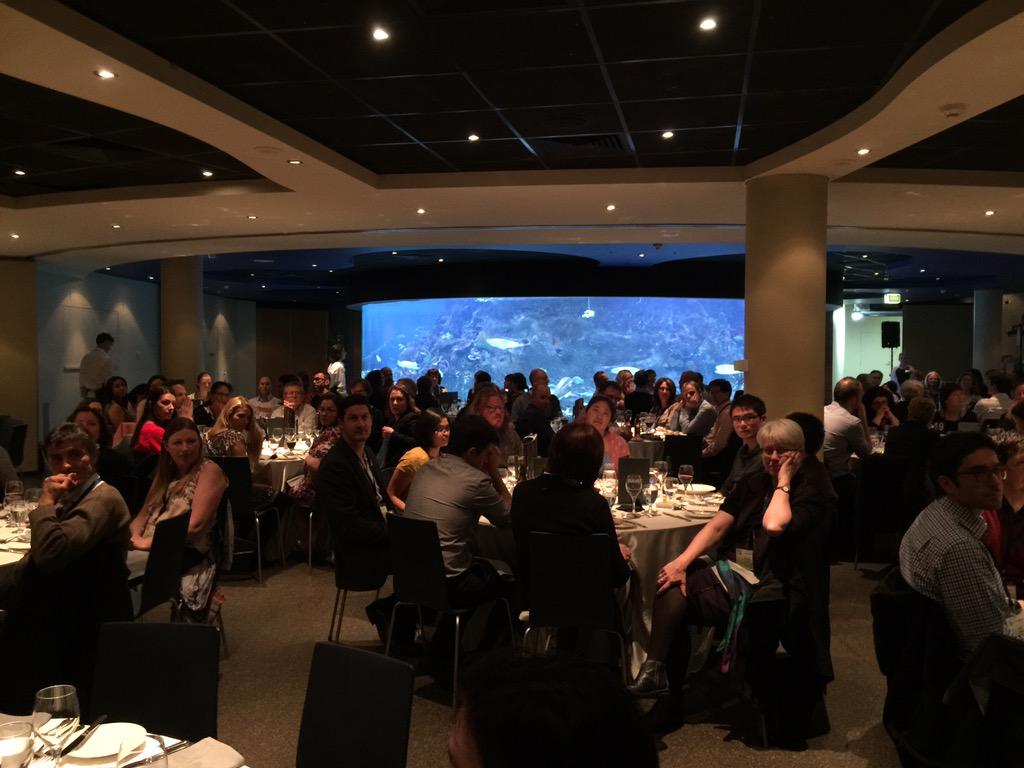 ComBio2015's tweet image. Another photo from the dinner - check out the circular tank in the background!!!