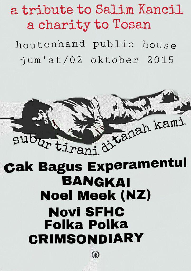 Tribute #SalimKancil dan solidaritas pengumpulan dana untuk pak Tosan.
2 Oktober <a href="/houtenhand/">have a good night! 🌙</a> merapaaat!!!