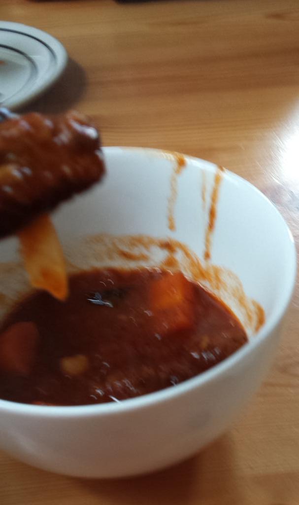 Only called in with <a href="/Dogeatenshorts/">Eryri Sled Dogs Snowdonia</a> to <a href="/CaffiGwynant/">Caffi Gwynant</a> for soup &amp; got a free sample of this Morrocan Lamb Tangine #Yum