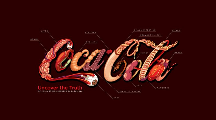 When the Coca-Cola Logo Meets Your Internal Organs bit.ly/1RciiHF