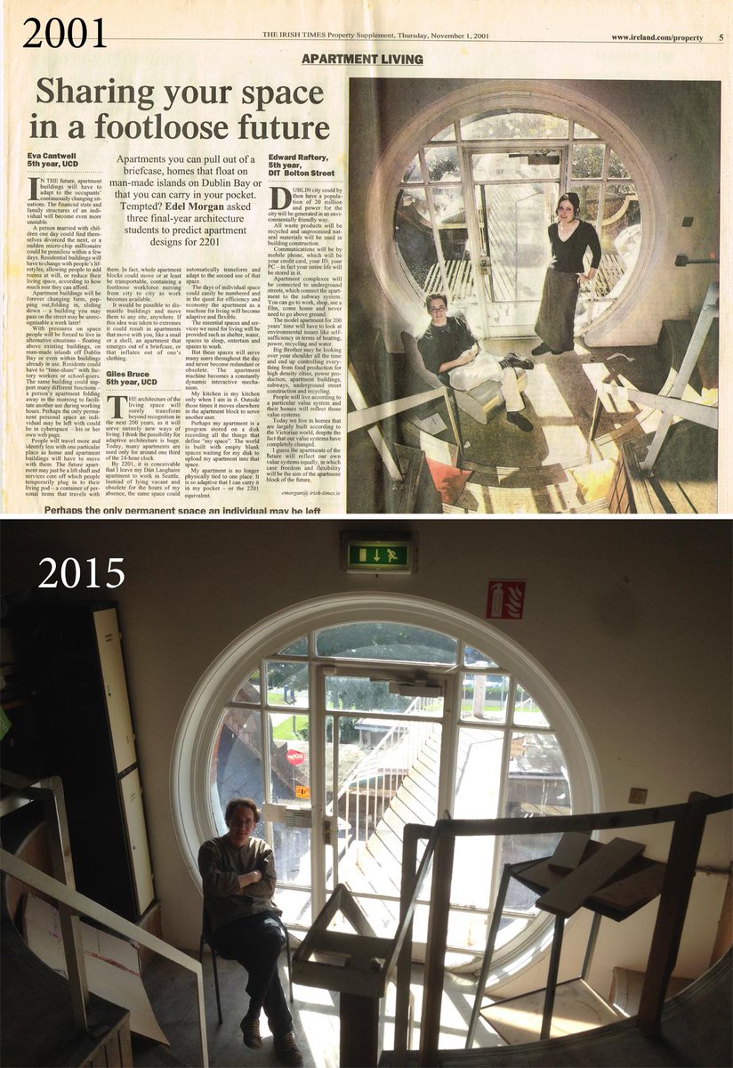 a_zeroarchitect's tweet image. Was lecturing in UCD this week. Restaged photo in 5th yr studio - 13 years later, nothing changed (except wrinkles)