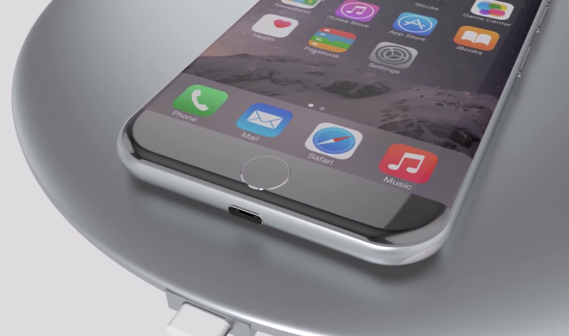 iCulture's tweet photo. Dit iPhone 7 concept heeft USB-C, draadloos opladen en meer http://t.co/93gCWw5rMn door @lars6292 http://t.co/xIDQe1XBw7