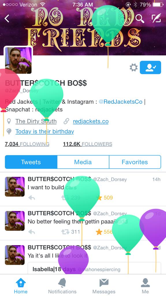  Happy Birthday Zach, You the man   