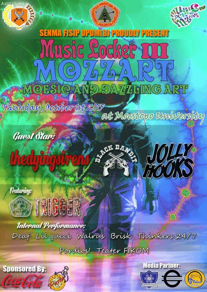 Janan lupa besok dateng ke kampus tercinta UPDM(B) ya! Ada acara Music Locker III yang bakal seru banet loh!😎🎵