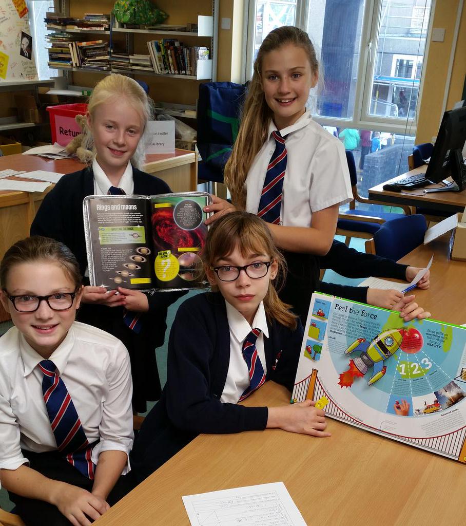 KHCALibrary's tweet photo. Some of our lovely @royalsociety #ypbp group looking at the shortlisted books today #science #books #librarian http://t.co/KKXKeugcJ5