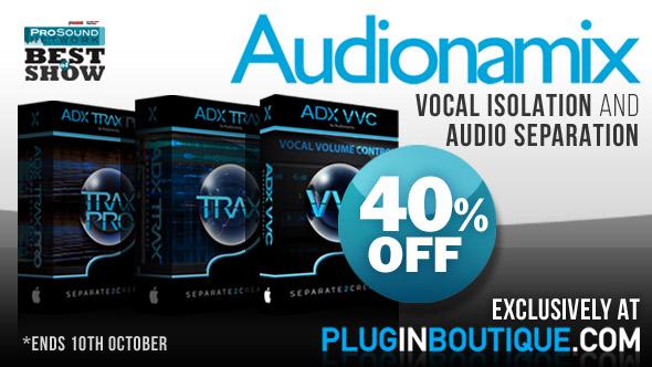 PluginBoutique's tweet photo. Audionamix Audio Extraction Tools Exclusive Sale!
http://t.co/6MK6x40IGT
#audiorestoration #vocalisolation http://t.co/DzXayHS55c