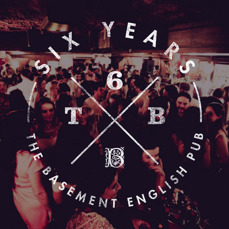 Tudo pronto para a festa de aniversário dos 6 anos do The Basement English Pub! Venha fazer parte desta história. :)