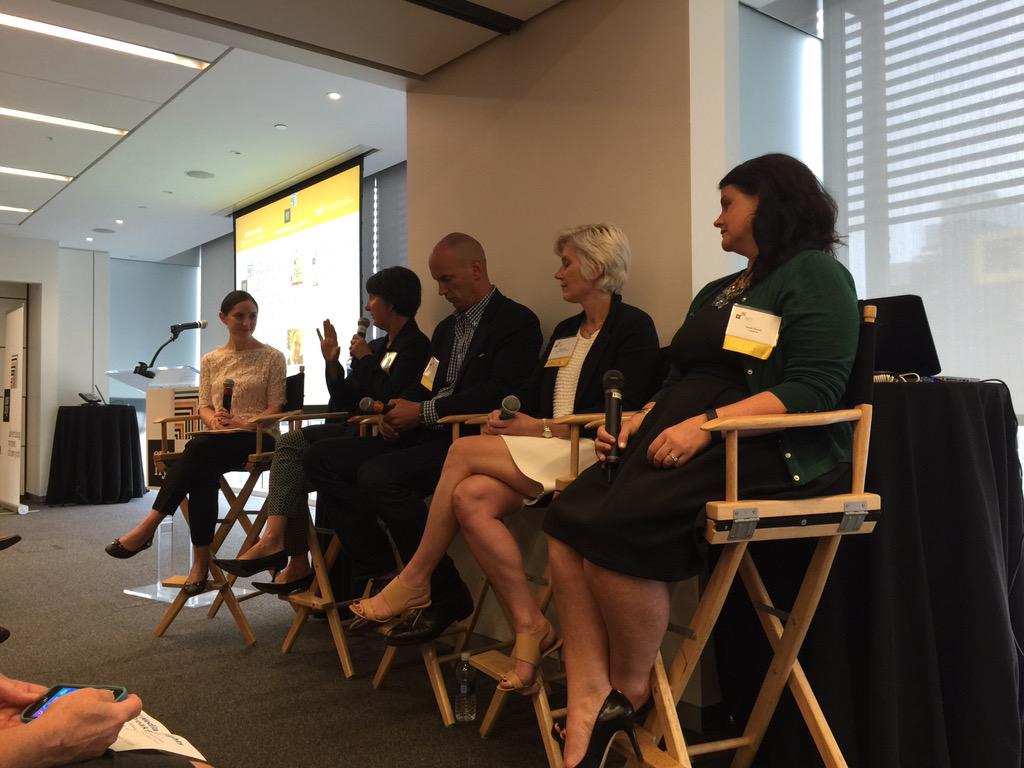 michellervince's tweet image. Rockstar panel for this morning's discussion -- marketing to the always-on consumer #awnymib #awny #AWXII