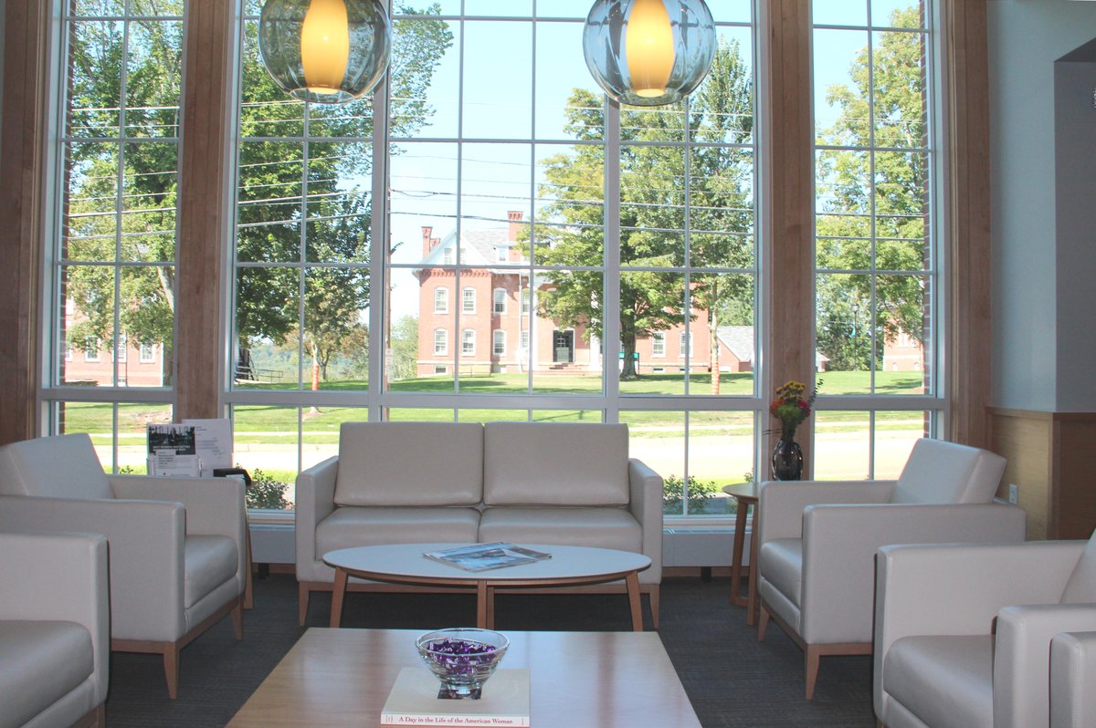 A beautiful install at the Nichols College new academic building, featuring Loewenstein, Carolina, and Davis!
