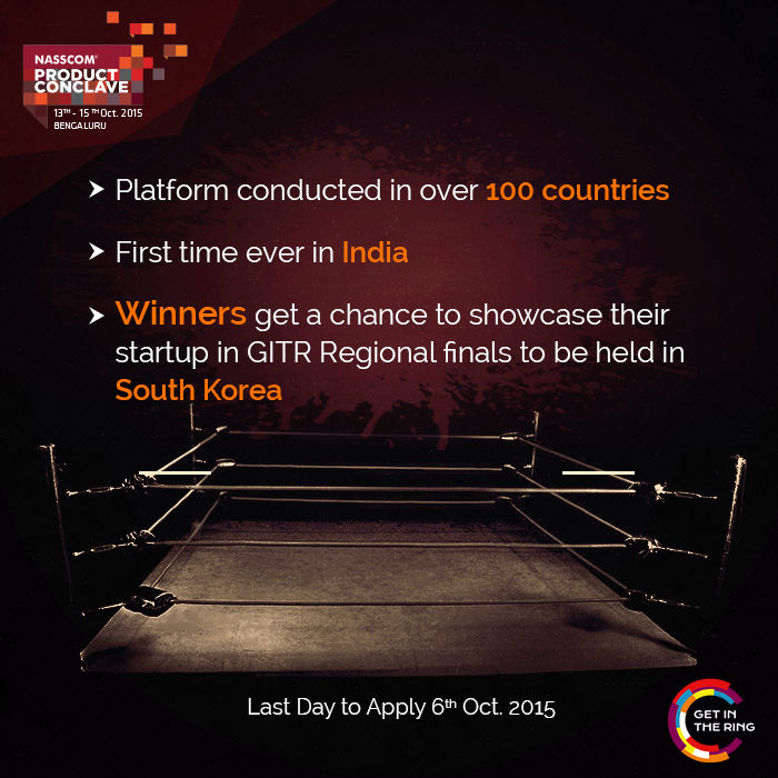 nasscomdeeptech's tweet image. Get ready for a face-off with your competition. @GITRGlobal, 1st time in India at #NPC2015.  getinthering.co/apply/