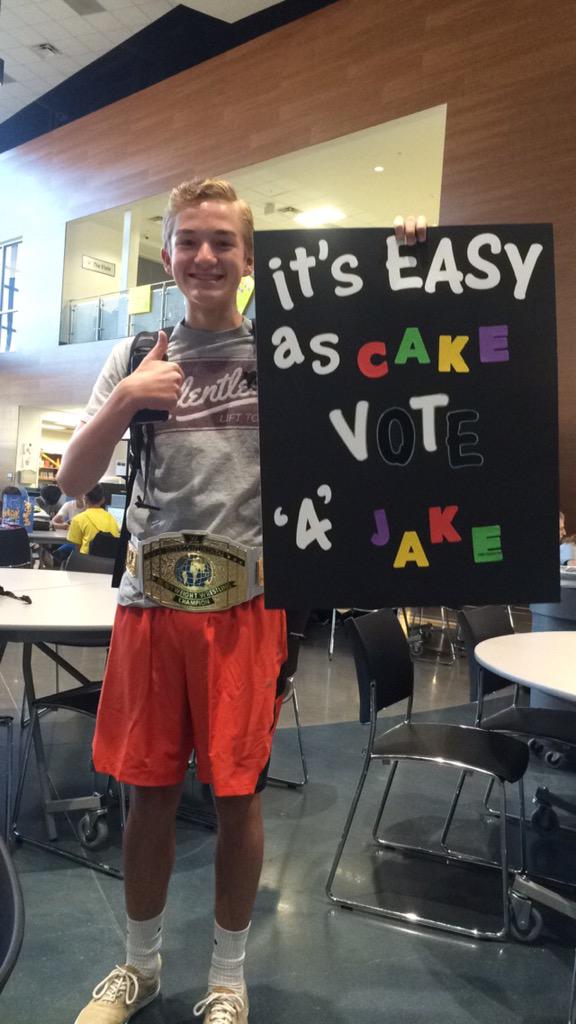 CowardAvery's tweet photo. It's easy as cake, vote '4' jake http://t.co/ueXU2YBdNL