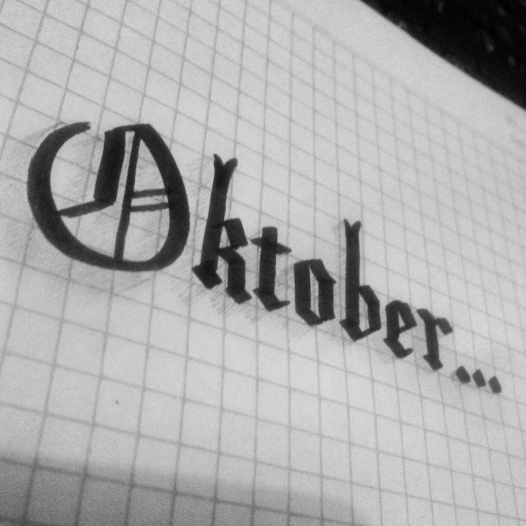 Druthersco's tweet photo. By deanurrizkir Oktober, semoga lebih baik dari bulan lalu~ #lettering #typography #typematters #typegood #handmade… http://t.co/XaTUitKte2