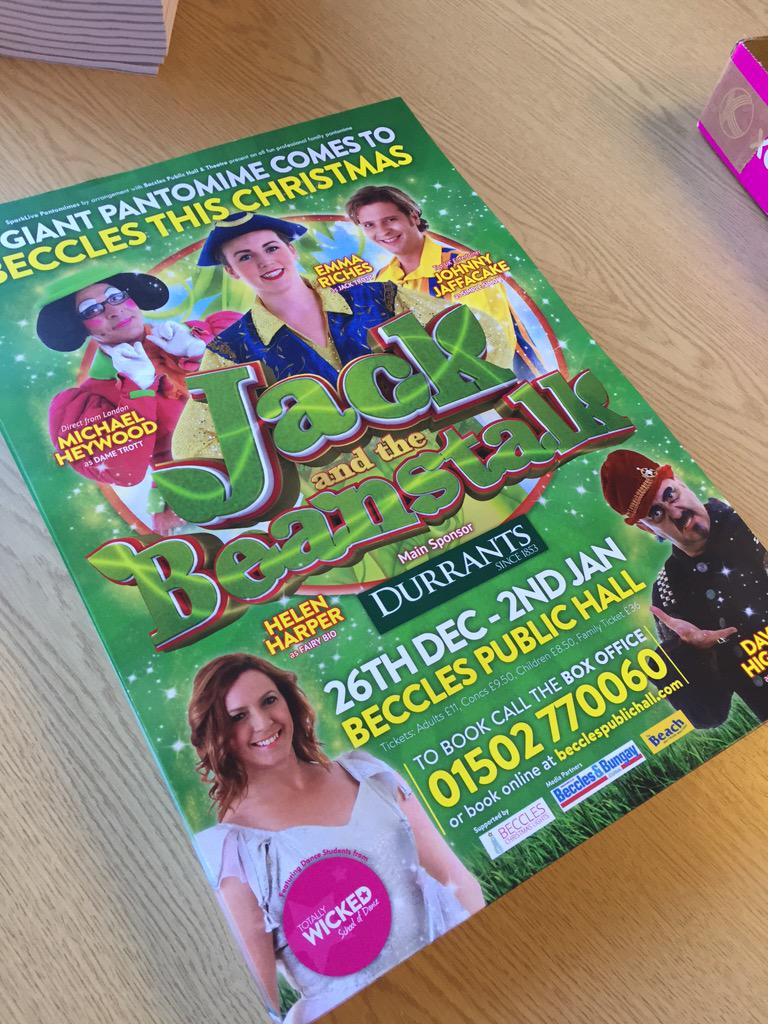 Posters for our pantos all printed! #panto #theatre #marketing